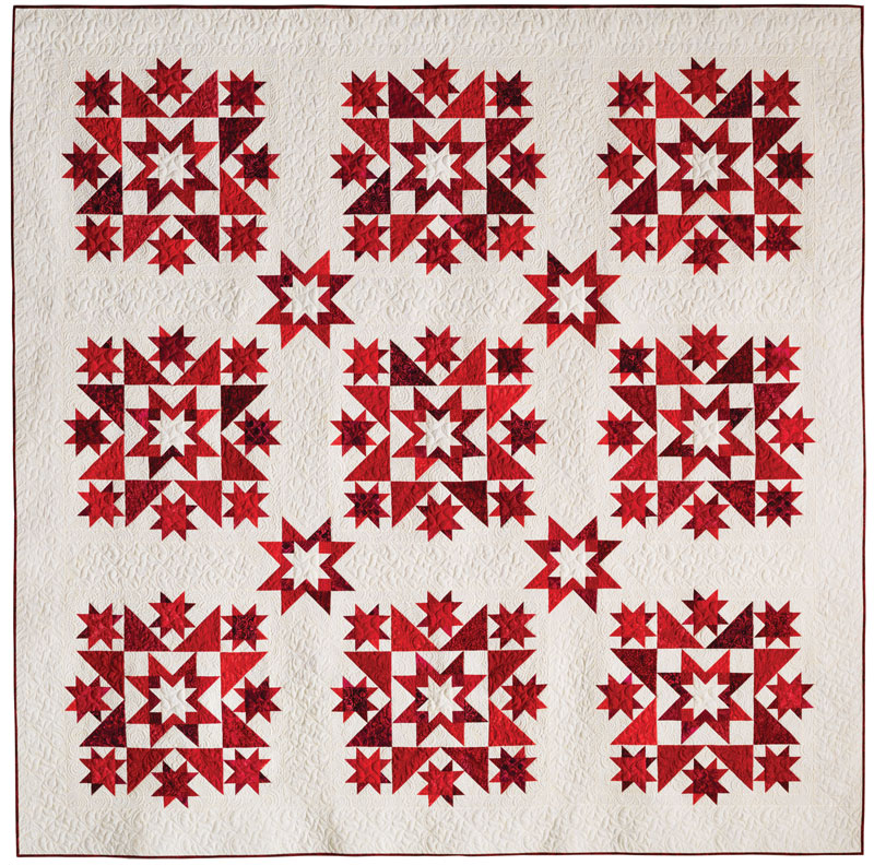 Red White Blue Stars quilt 1